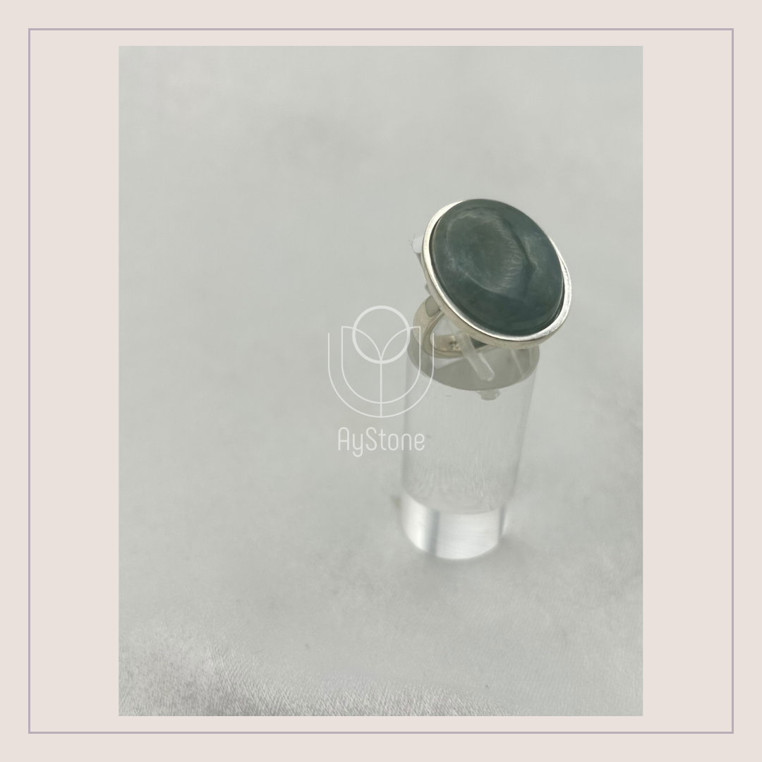 Edelsteinring Aquamarin Gr. 53