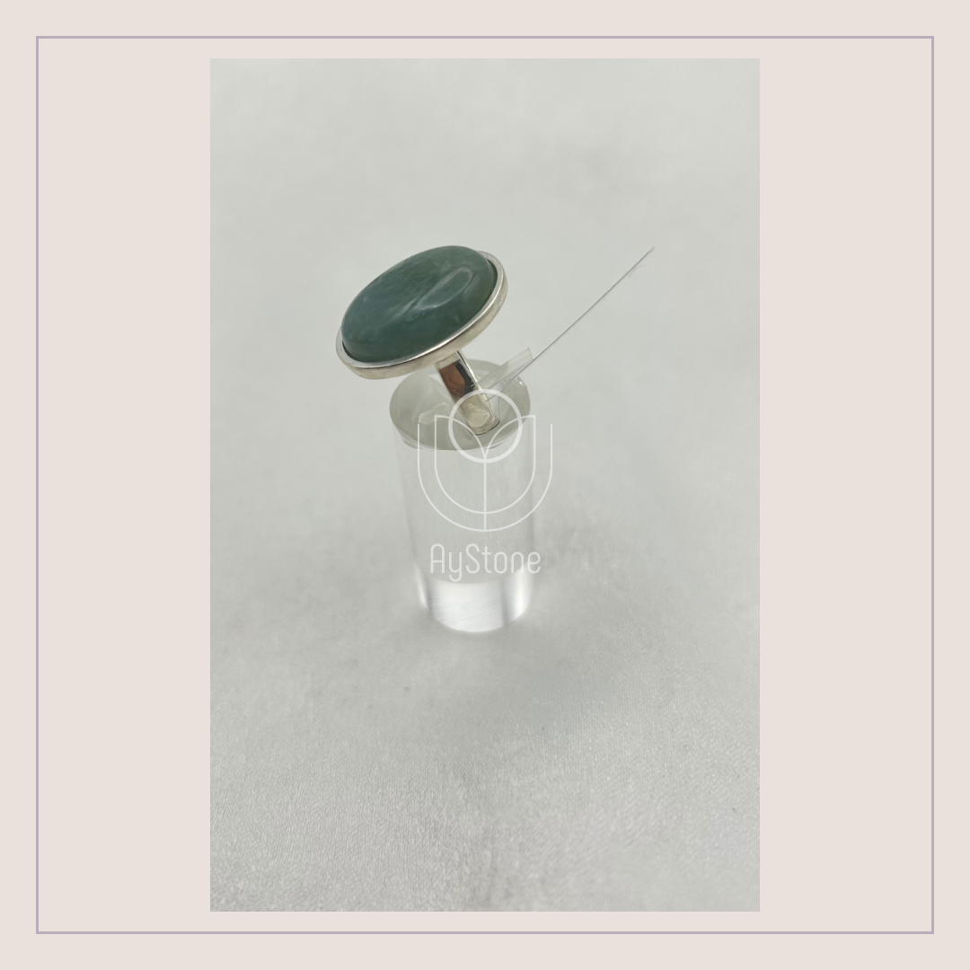 Edelsteinring Aquamarin Gr. 53