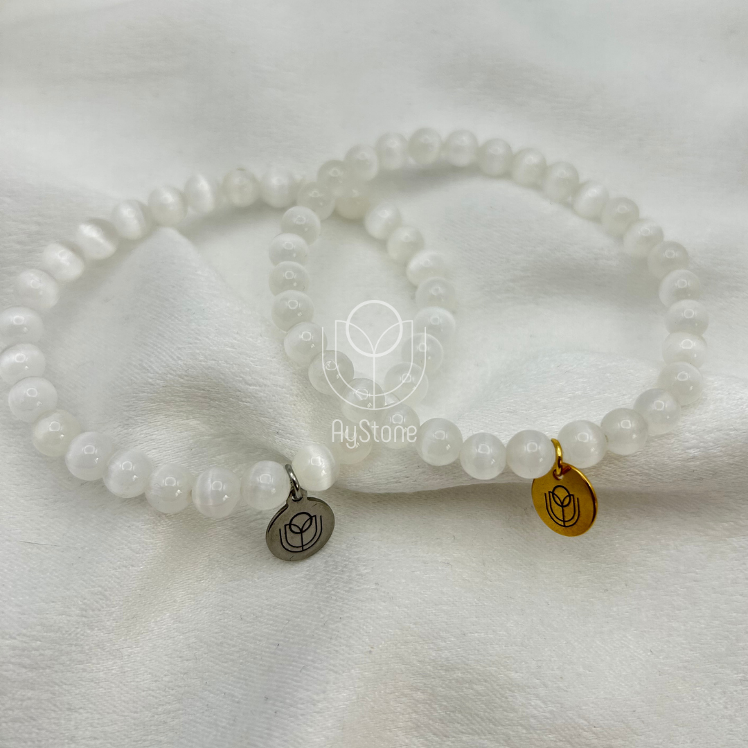 selenit taşlı bileklik