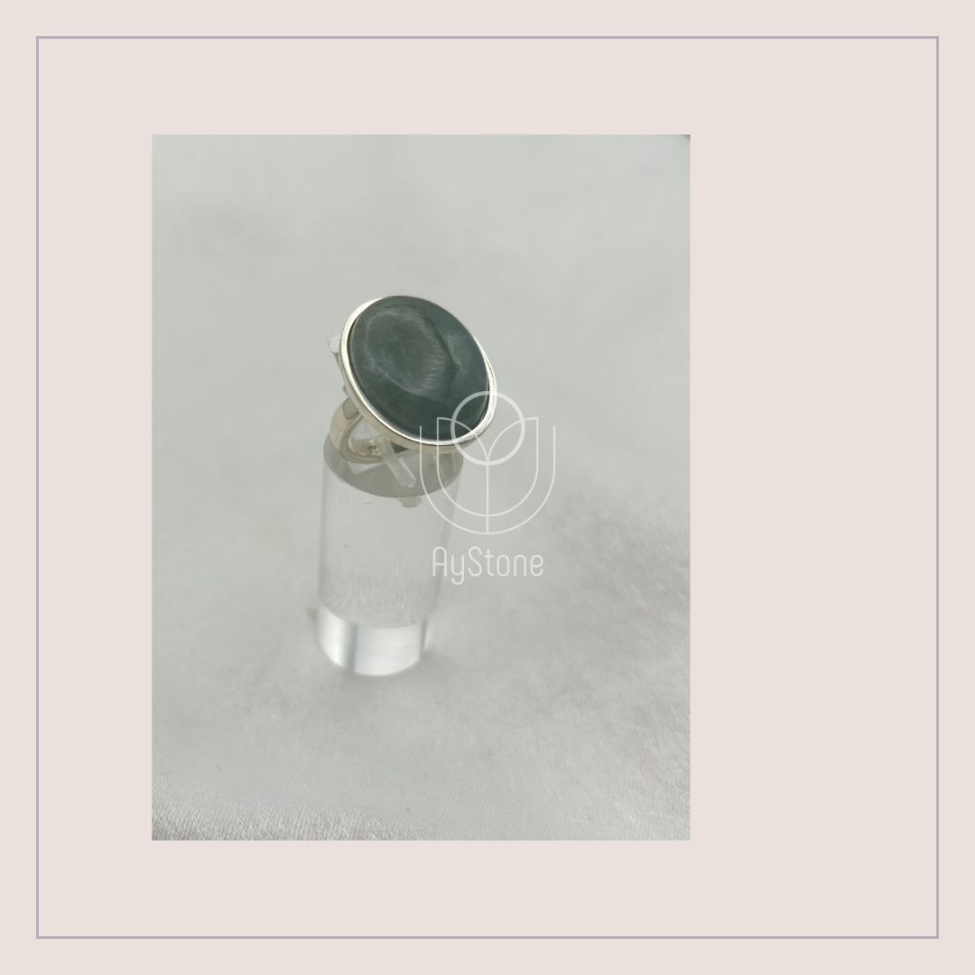 Edelsteinring Aquamarin Gr. 53