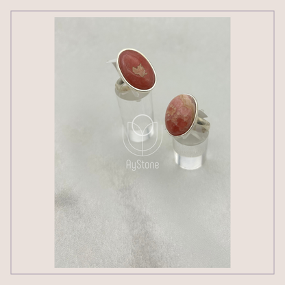 Edelsteinring Rhodochrosit