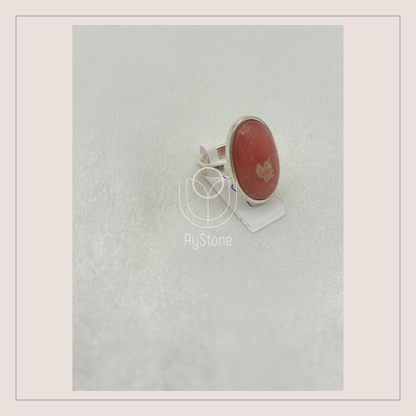Edelsteinring Rhodochrosit