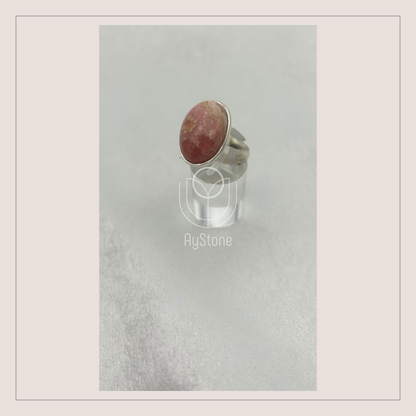 Edelsteinring Rhodochrosit