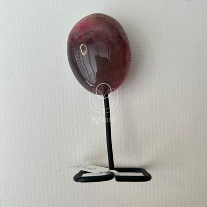 Achat Trommelstein auf Metallständer