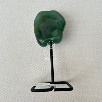 Achat Trommelstein auf Metallständer