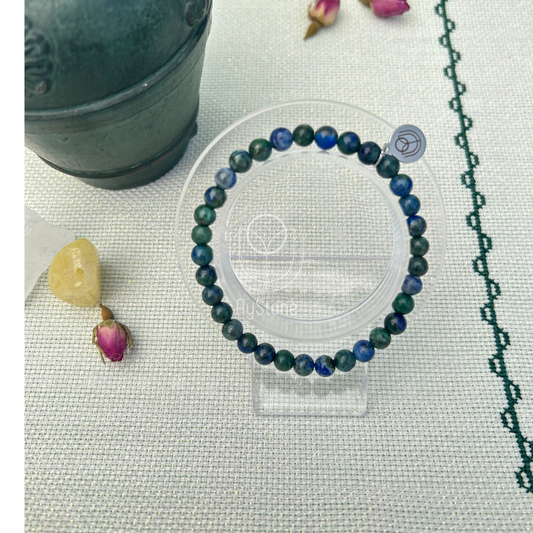 Edelsteinarmband Azurit-Chrysokoll