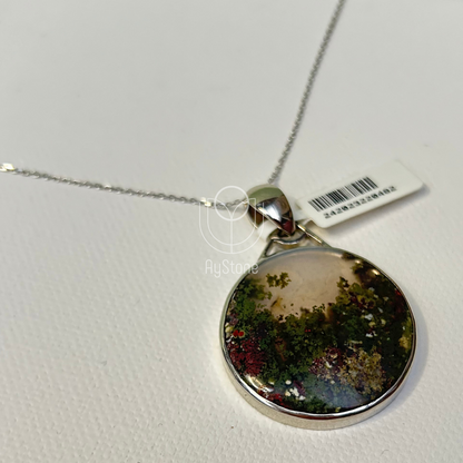 Edelsteinkette Moosachat