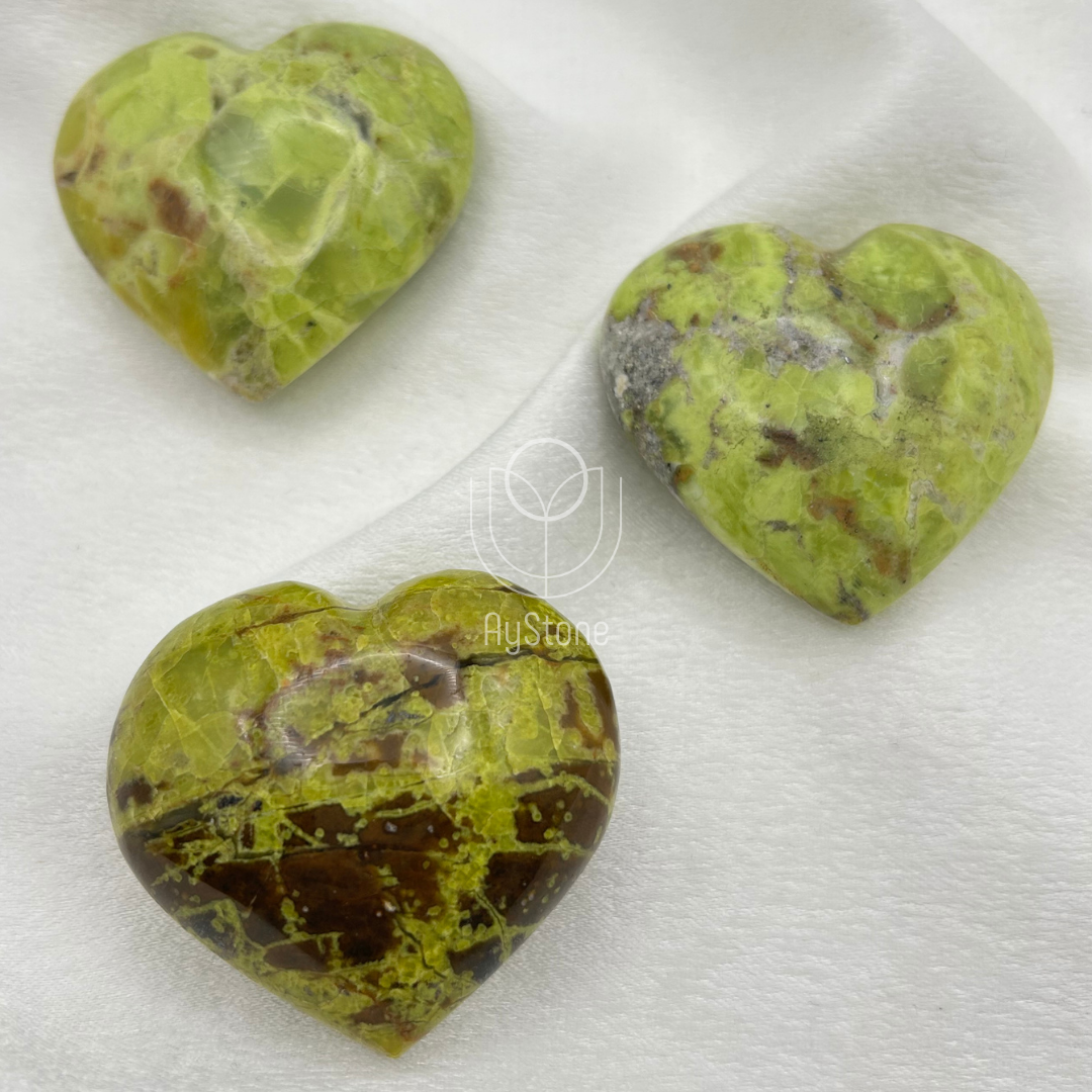Grüner Opal Herz