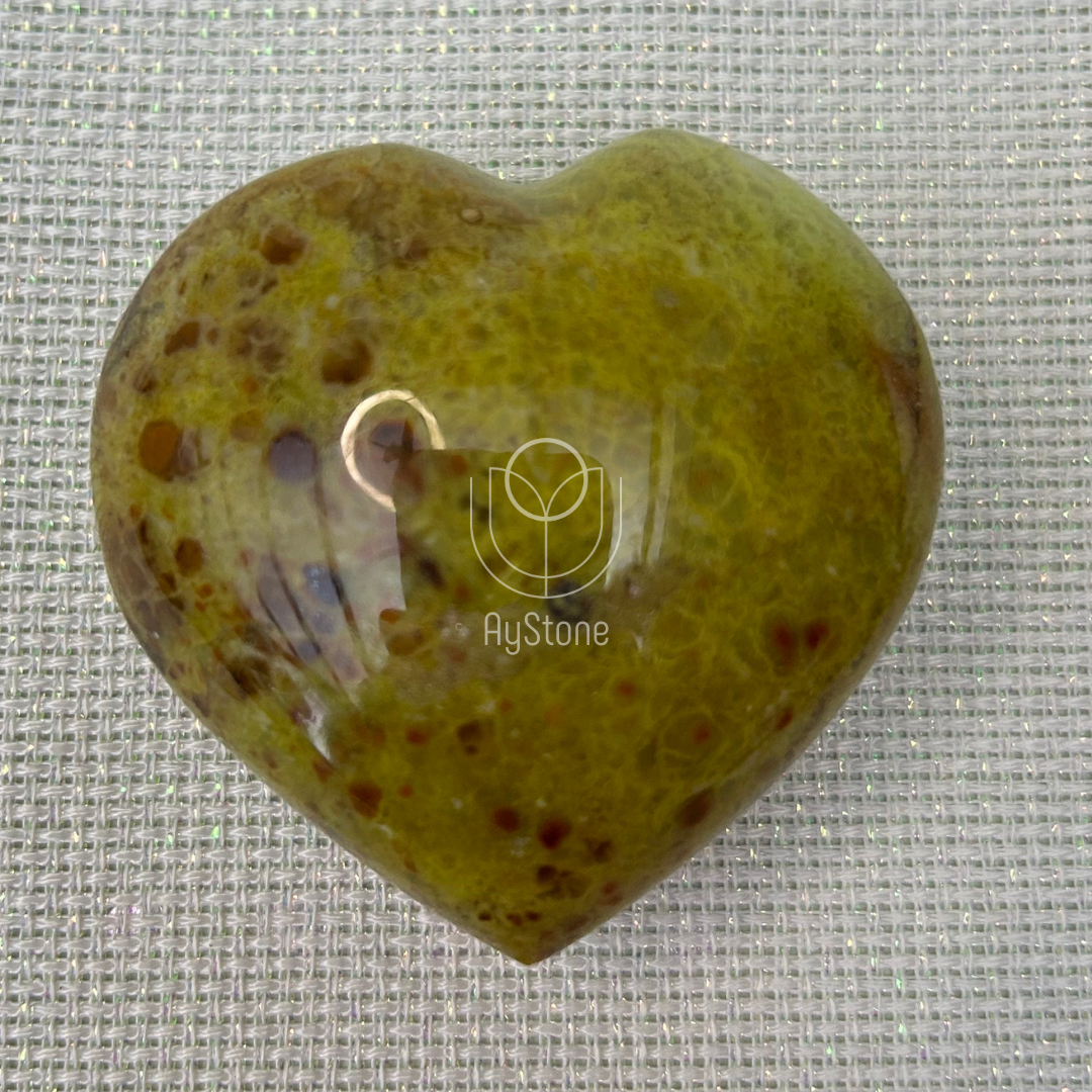 Grüner Opal Herz