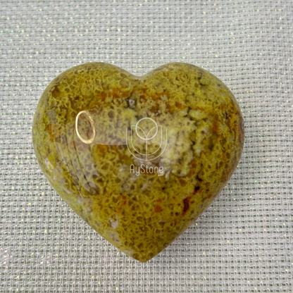 Grüner Opal Herz