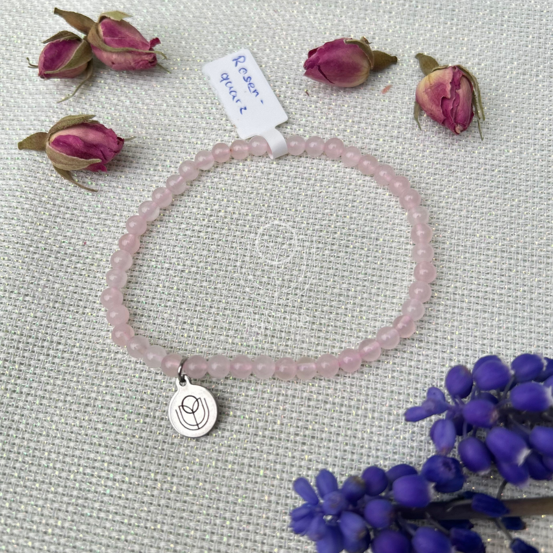 Edelsteinarmband Rosenquarz