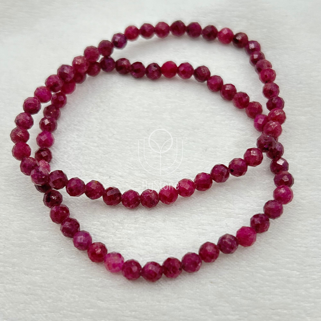 Edelsteinarmband Rubin
