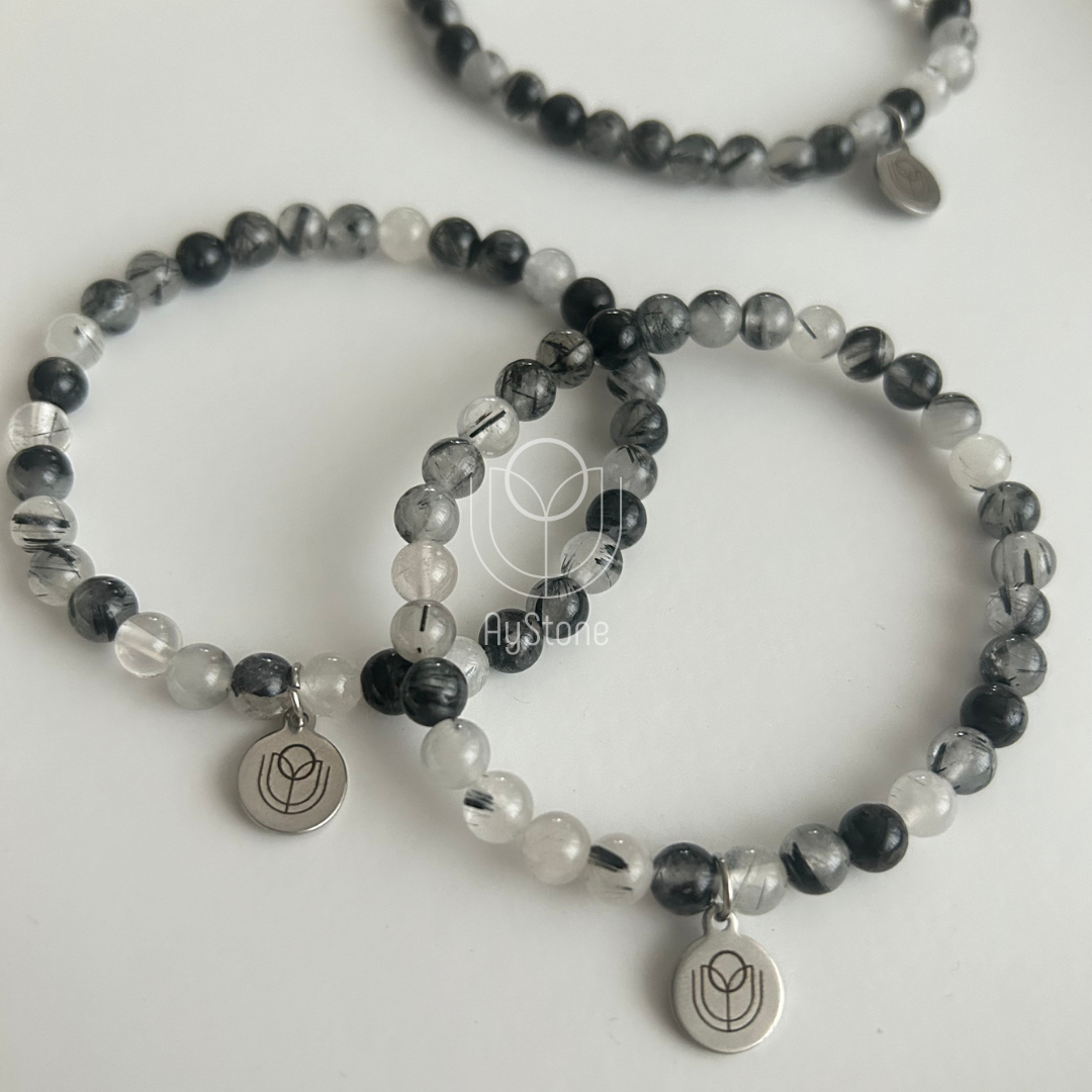 Edelsteinarmband Turmalinquarz
