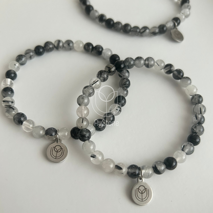 Edelsteinarmband Turmalinquarz