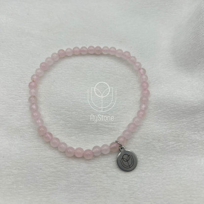 Edelsteinarmband Rosenquarz